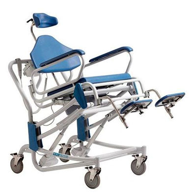 Show details for Bað- og salernisstóll hæðarstillanlegur og með tilt Mynd Bað- og salernisstóll hæðarstillanlegur og með tilt