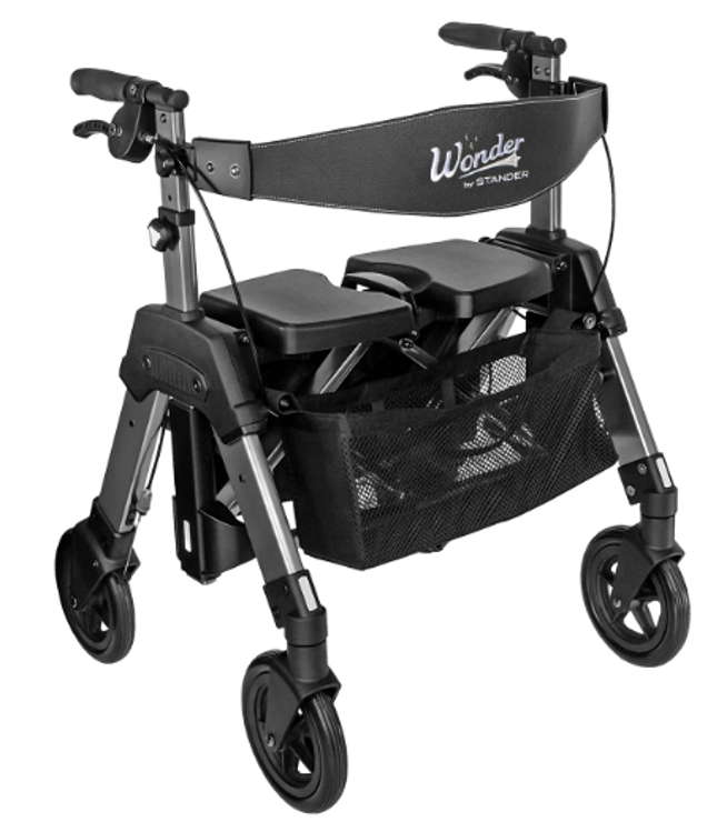 Mynd Göngugrind Wonder Rollator HD burðarþol 204 kg