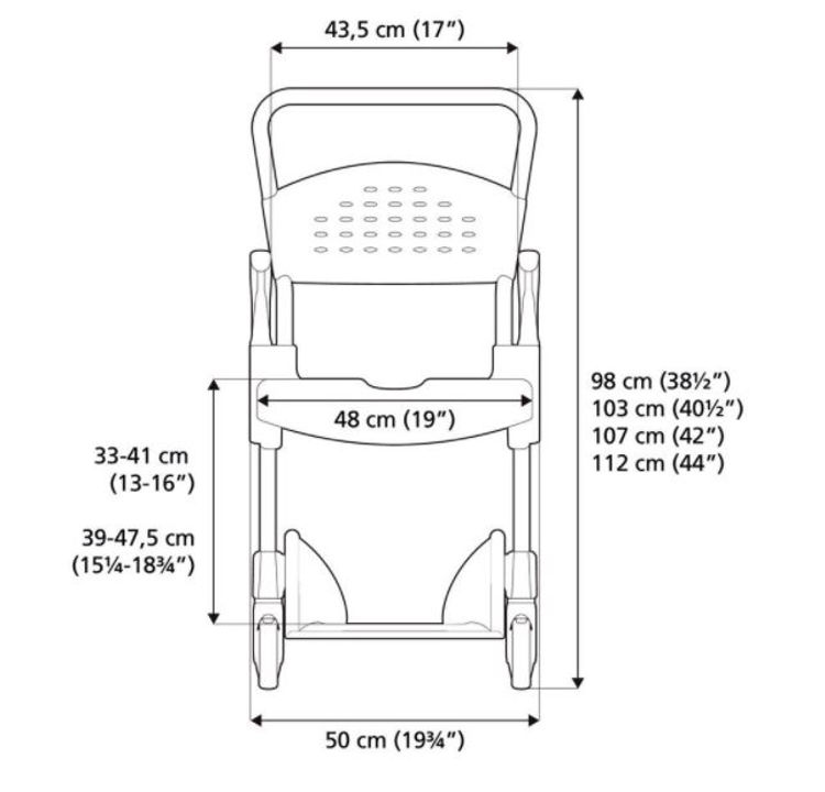 Mynd Etac Clean stóll