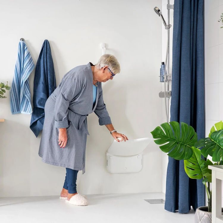 Mynd Etac Relax veggfastur sturtustóll