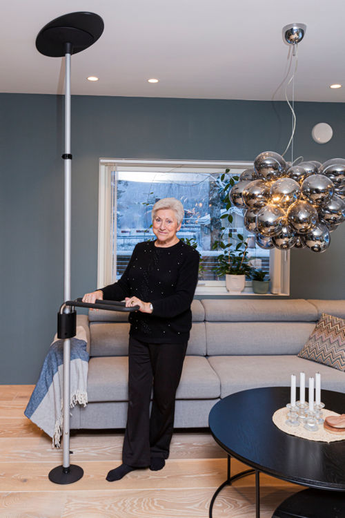 Mynd Gripo loftplata fyrir hallandi lofthæð